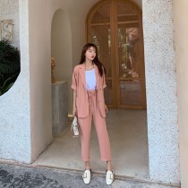 【預購10.06IBV】957# 韓版姊妹款西裝套裝(粉色)