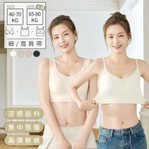 X現貨X一件免運X A-F罩杯可穿 清涼裸感包覆 舒適無痕無鋼圈果凍內衣-4色 2種肩帶可選