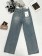 |預購|一件免運|正韓| 韓國代購KR官網原版 腰頭標籤造型刷破牛仔褲